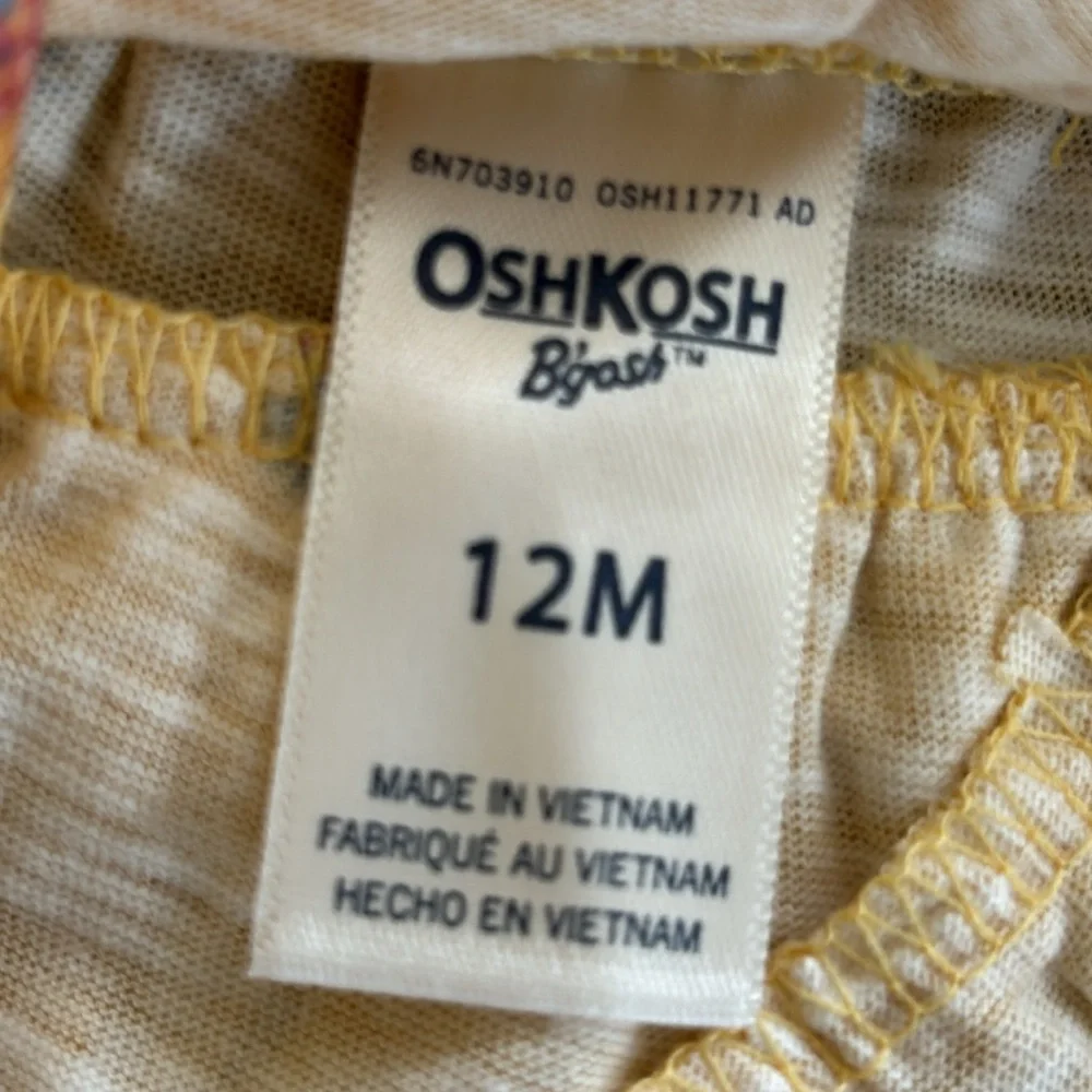 OshKosh B'Gosh Baby Girl's Yellow Pineapple Ruffle Top & Bottom Matching…